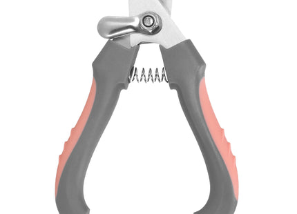 Nagelknipper met Vijl - Huisdieren - RVS - Grijs/Roze