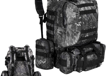 Rugzak | Backpack | Wandelrugzak | Tactical Backpack | 50 Liter | Camouflage | Grijs