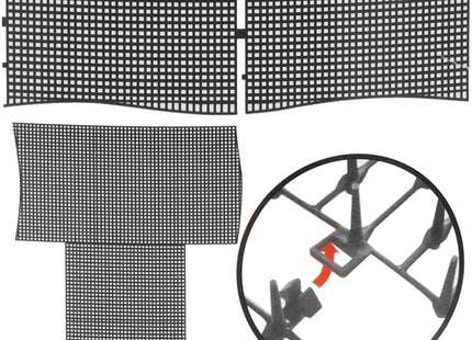 Dierwerende Mat - Katten - Vogels - Verjager - Met Ankers - Herbruikbaar - Duurzaam - 200 x 29,5 cm - Zwart