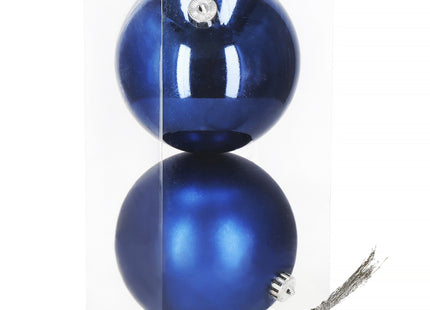 Kerstballen | 2 Stuks | 15 cm | Blauw