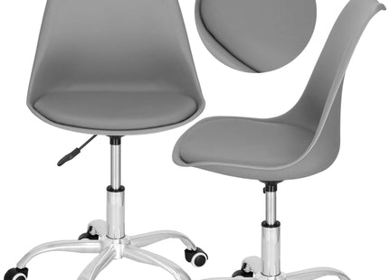 Bureaustoel - Draaibaar - Metalen Onderstel - Kunststof - Grijs - 150 kg