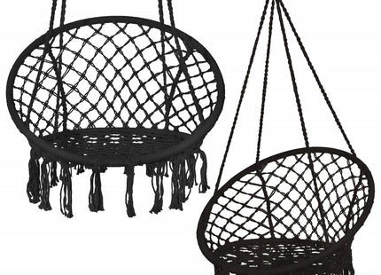 Hangstoel | Binnen & Buiten | Belastbaar tot 150 kg | 120 x 79 cm | Zwart