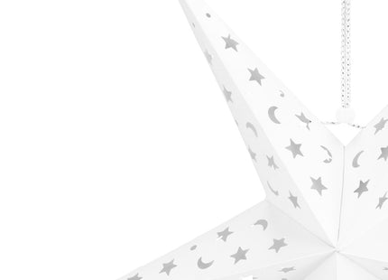 Kerst Ster | Papier | Opvouwbaar | 60 cm | Wit