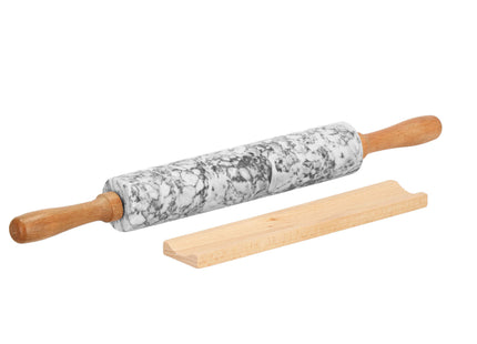 Deegroller - Steen - Hout -  46CM x 5CM
