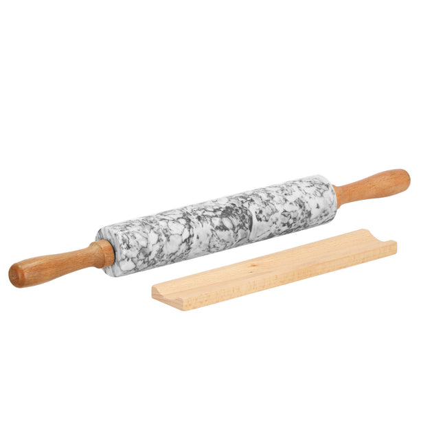 Deegroller - Steen - Hout -  46CM x 5CM