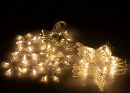 Sterrengordijn | 2 m | 138 LED | Warm Wit | Koppelbaar