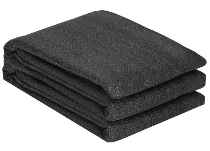 Balkonscherm - Privacyscherm - Hoge Kwaliteit - Waterbestendig - UV-bescherming - 0.9x5 m - 95% -Antraciet - PVC
