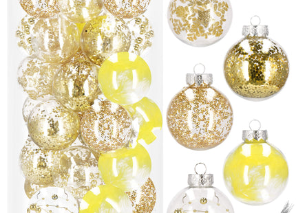 Kerstballen | 30 Stuks | Goud/ Geel