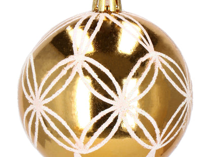 Kerstballen | 30 Stuks | 5 cm | Goud/Wit