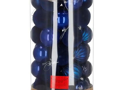Kerstballen | 36 Stuks | 6,5 cm | Marineblauw
