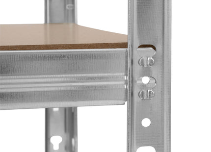 Werkbank| Garage | Werkblad | 136x40x100 cm | Staal | 620 Kg |  Zilver/Bruin