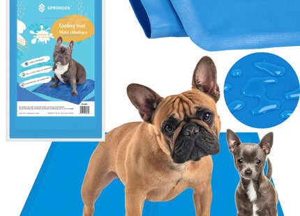 Koelmat Hond | Actieve Verkoelende Gel | 1 Stuk | 65 x 50 cm | Blauw