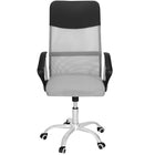 Bureaustoel - Draaibaar - Metalen Onderstel - Kunststof - Eco-leer - Grijs/ Zwart - 120 kg
