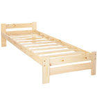 Bed - Lattenbodem - Eenpersoons - Naaldhout - 200x90 cm