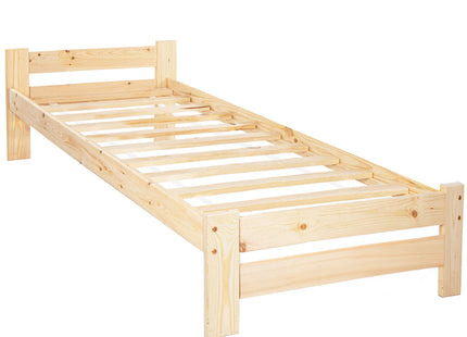 Bed - Lattenbodem - Eenpersoons - Naaldhout - 200x90 cm