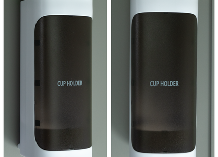 Bekerdispenser - Bekerhouder- Plastic - Ophangbaar - Zwart - Wit