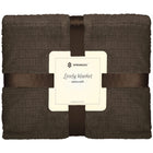 Plaid | Sprei | Deken | 170 x 210 cm | Pluche | Bruin