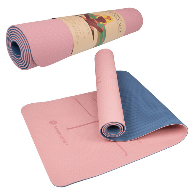 Yoga Mat | Extra Dik (6 mm) | Roze