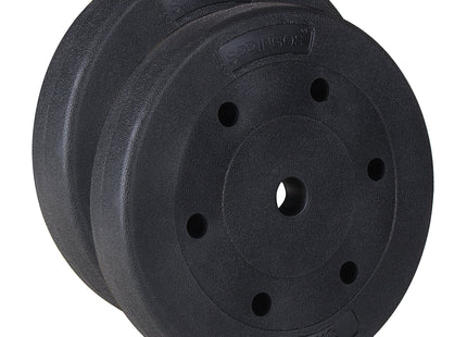 Halterschijf | 1 x 15 kg | Kunststof | Zwart