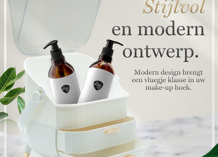 Make Up Organizer - Sieraden Houder - Opberdoos - Wit
