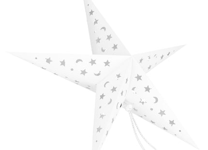 Kerst Ster | Papier | Opvouwbaar | 60 cm | Wit