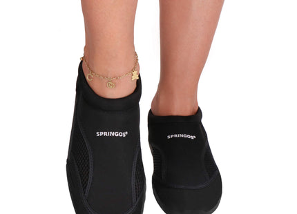 Waterschoenen - AQUA Shoes - Sneldrogend - Rubber - Unisex - Zwart - Maat 45