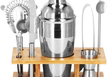 Cocktail Set | 8-Delige Cocktail Shaker Set | RVS | Zilverkleurig