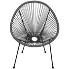 Tuinstoel - Draad - Rotan - Grijs  - 87 x 70 x 73 CM
