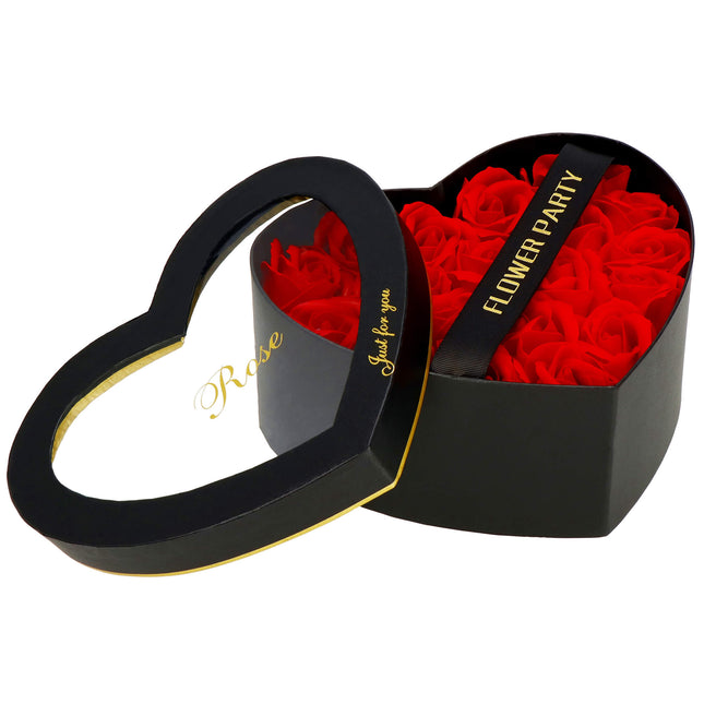 Kunstboeket - Zeep Roozen - Valentijnsdag - Feestdagen Decoratief - Rozen -Rood - 19 Stuks