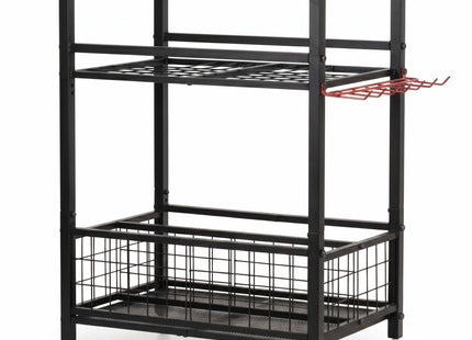 Tuingereedschapswagen - Tuingereedschapshouder -  Op Wielen - 3 Laags - 96 Cm - Staal - 80 Kg