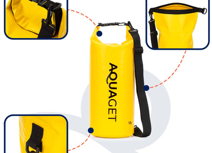 Drybag | Waterdichte Tas | 10 Liter | Geel