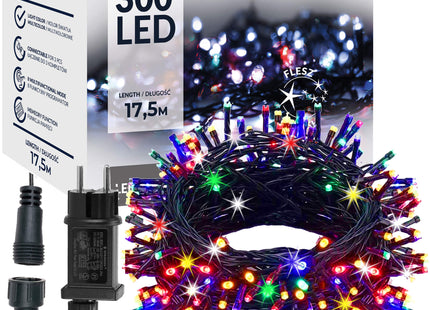 Kerstboomverlichting | met 300 LED Lampjes | 15 M | Multicolor | Flits