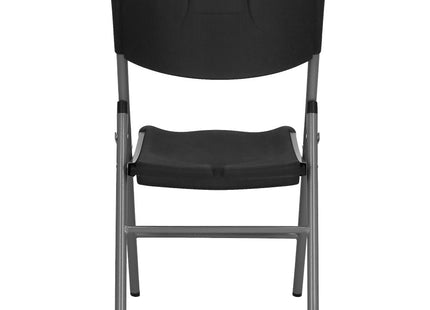 Campingstoel | Kampeerstoel | Vouwstoel | Klapstoel | Polyetheen | Zwart