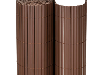 Balkonscherm - Privacyscherm - Hoge Kwaliteit - Waterbestendig - UV-bescherming - 1x4 m - Bruin - PVC