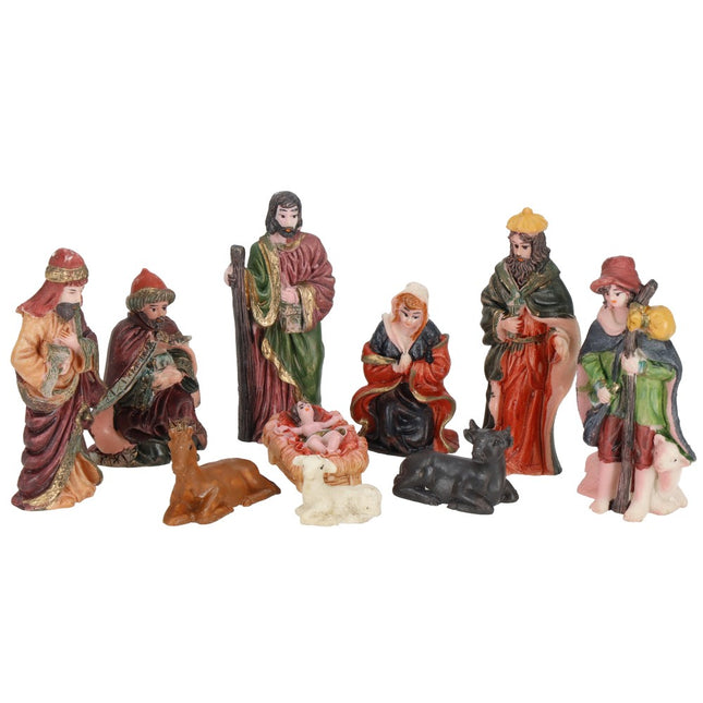 Kerststal | Kerstfiguren | 10-delig