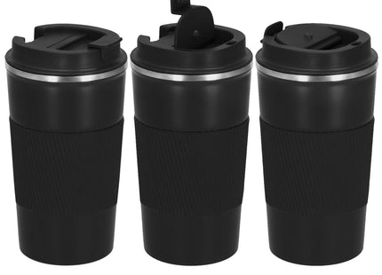 Thermosfles - Thermoskan - 500 ML - RVS - Zwart