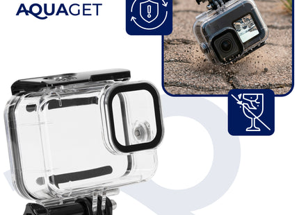 Waterdichte behuizing voor GoPro 9 / 10 / 11 / 12 / 13 – IPX8  - Waterproof Tot 45 Meter - Transparant - GoPro Onderwater - GoPro SUP