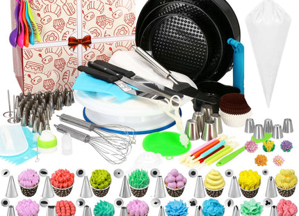 Taart Decoratie Set | Draaiend Taartplateau | 345-Delig