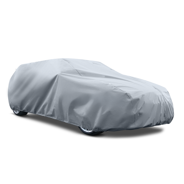 CarPassion Perfect Autohoes SUV/Bus - Beschermhoes - Waterdicht &amp; Vorstbestendig - Maat XL - Grijs - 520 x 150 x 137 cm