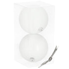 Kerstballen | 2 Stuks | 15 cm | Wit