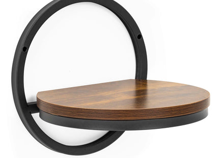 Wandstandaard - Plantenrek - Staal - 26 x 26  Cm - Zwart/Bruin - 5 Kg