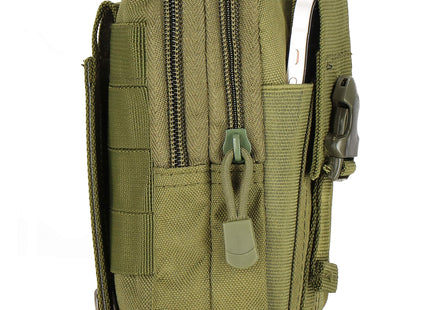 Heuptas - Riem - Buidel set - Polyester - Ritssluiting - Militair - Donker Groen