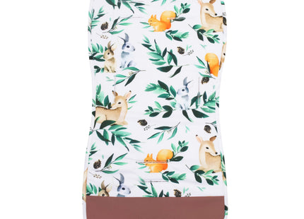 Inlegkussen - Kinderwagenmatras - Kinderwagen Accessoires - Katoen - Polyester - Dieren - Bladeren - Veelkleurig - 37 x 78 cm