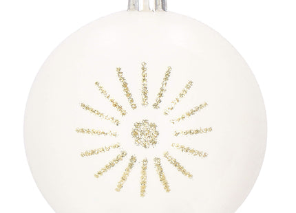 Kerstballen | 30 Stuks | 5 cm | Goud/Wit