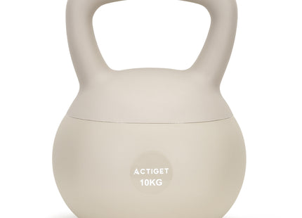 Actiget® Zachte Kettle Bell | Kettlebell | 10 kg | Beige
