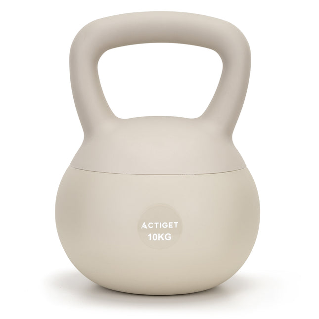Actiget® Zachte Kettle Bell | Kettlebell | 10 kg | Beige
