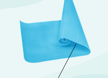 Yoga Mat | 61 x 173 x 0.4 cm | Blauw