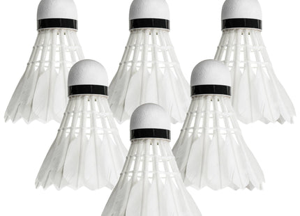 Badminton Shuttles - 6 Stuks - Badminton - Professioneel - Kunststof - Wit