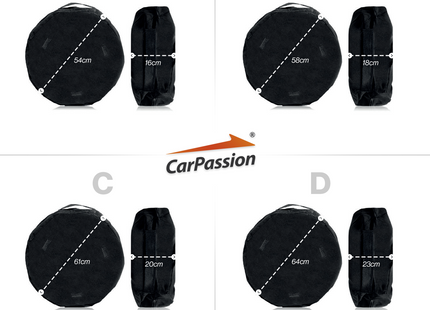 CarPassion Bandhoes - Wielhoes -  Beschermhoes - Waterdicht & Vorstbestendig - Maat 50 / 13 - A - Zwart