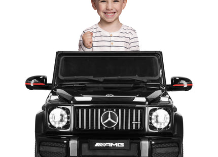 Elektrische Mercedes AMG G63 - Elektrische Auto - 12 V Accu - AUX - Aangedreven - Afstandsbediening - Kunststof - Metaal - Zwart - Rood
